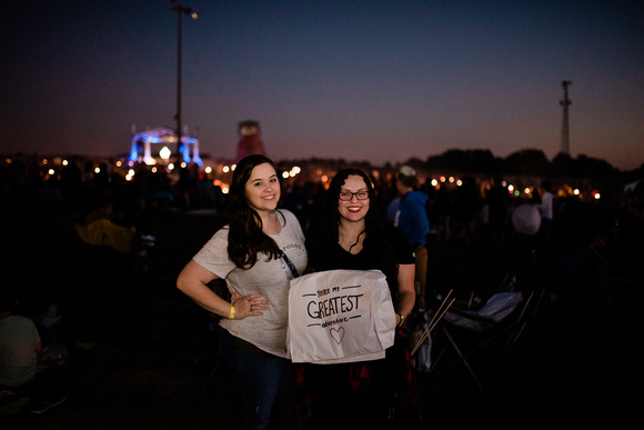 Stephanie and Bianca at the Lantern Festival before the surprise proposal. 